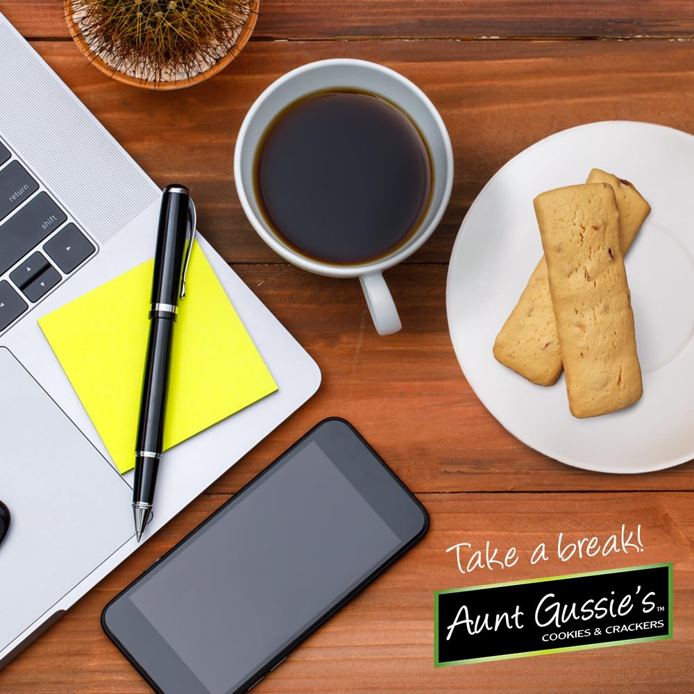 Aunt Gussie's Almond Biscotti, 12-Ounce Tubs (Pack of 4)