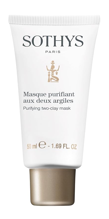 SOTHYS Purifying Two Clay Mask|Salicylic Acid Face Mask for Women | Green Clay Cream | Hydrating, Exfoliating and Pore Purifying | Combination to Oily Skin