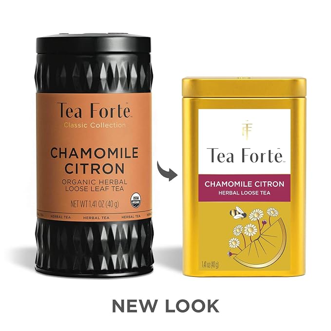Tea Forte Chamomile Citron Loose Leaf Tea Canister