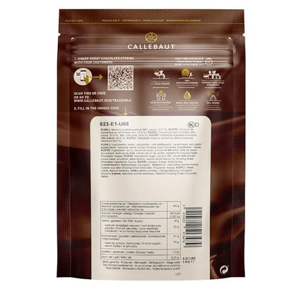 Callebaut No 823 Finest Belgian Milk Chocolate Callets Couverture 33.6% - 1Kg