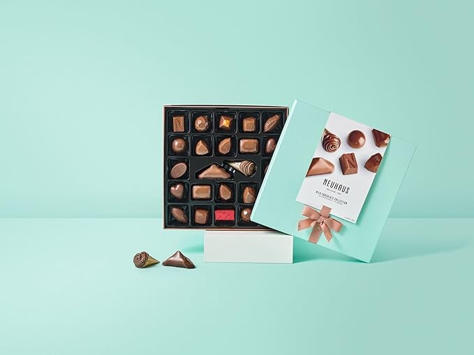 Neuhaus Belgian Chocolate Classic Discovery Collection All Milk Chocolates – 24 Timeless Neuhaus Milk Filled Chocolate Pralines – Gourmet Chocolate Gift