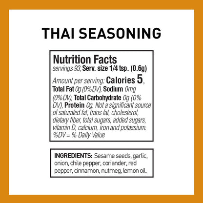 The Spice Hunter Thai Seasoning Blend, 2-Ounce Jar
