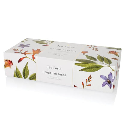 Tea Forte Herbal Retreat Petite Presentation Box Tea Sampler Assorted Variety...