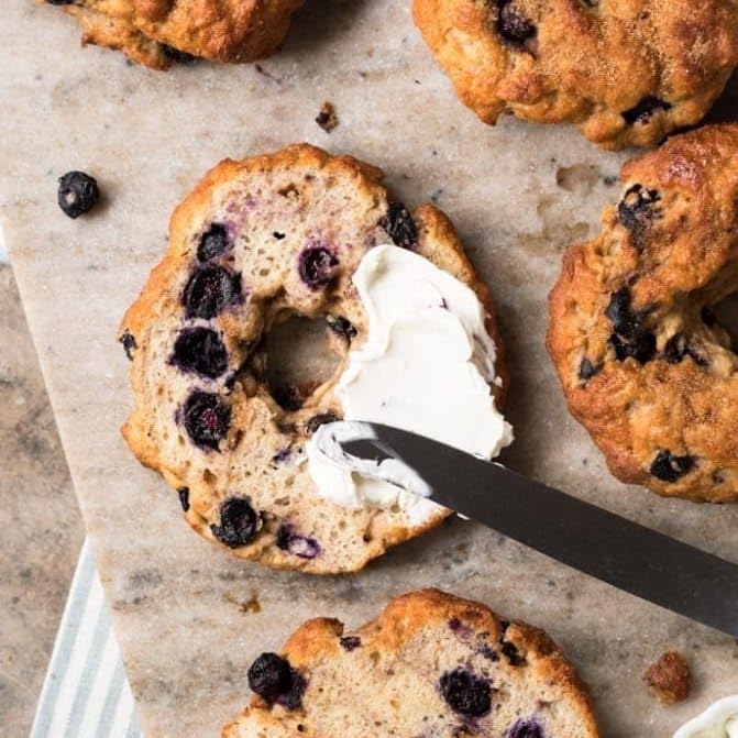 RawJoy Delicious Fresh New York Blueberry Bagel