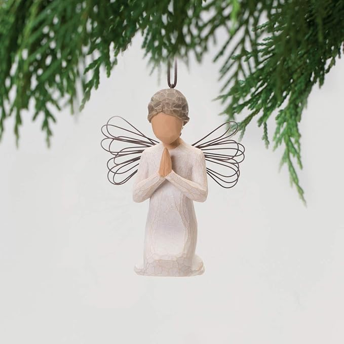Willow Tree Angel of Prayer Ornament, Sculpted Hand-Painted Figure