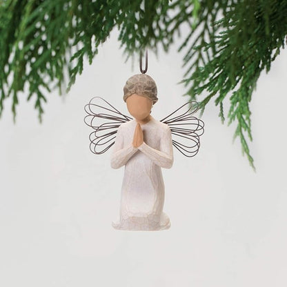 Willow Tree Angel of Prayer Ornament, Sculpted Hand-Painted Figure