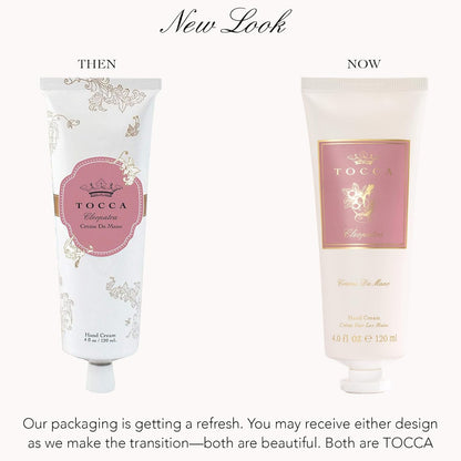 Tocca Crema de Mano, Cleopatra Hand Cream, 4 oz - Grapefruit, Jasmine, Vanilla Musk - Moisturizing, Quick Absorbing