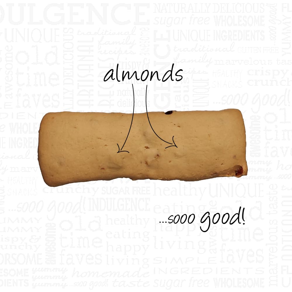 Aunt Gussie's Almond Biscotti, 12-Ounce Tubs (Pack of 4)