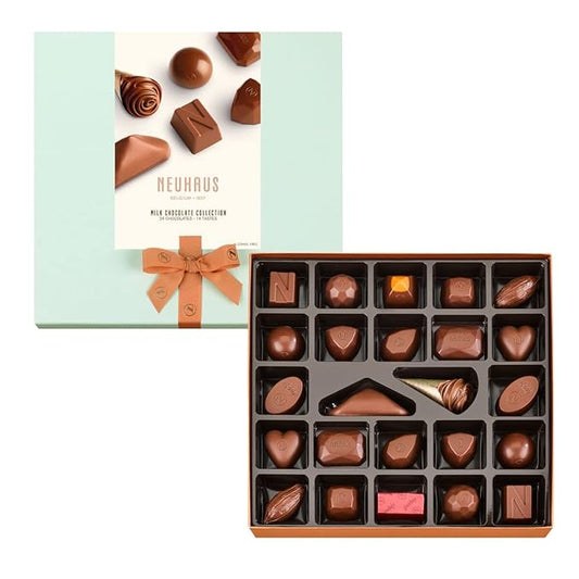 Neuhaus Belgian Chocolate Classic Discovery Collection All Milk Chocolates – 24 Timeless Neuhaus Milk Filled Chocolate Pralines – Gourmet Chocolate Gift