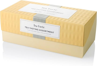 TEA FORTE, "Tea Tasting Assortment" Presentation Box of 20 Gourmet Tea Infusers
