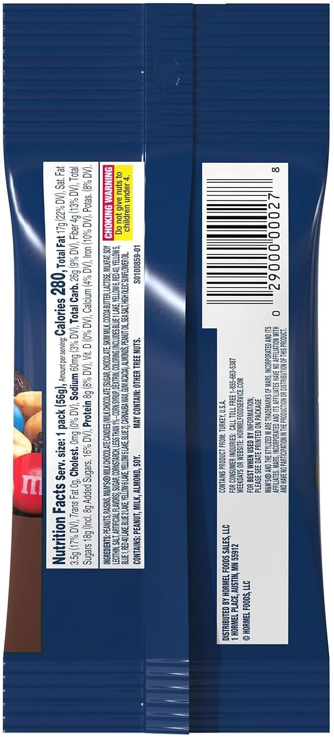 Planters Nut and Chocolate Trail Mix 2 oz Bag (Case Pack of 72)