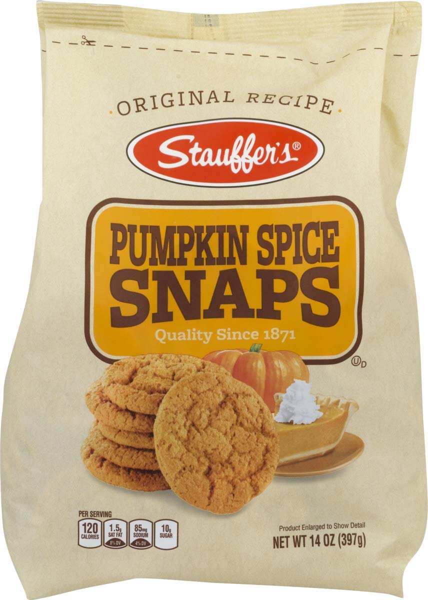 Stauffer's Pumpkin Spice Snaps 14 oz Bags(Case Pack of 12)