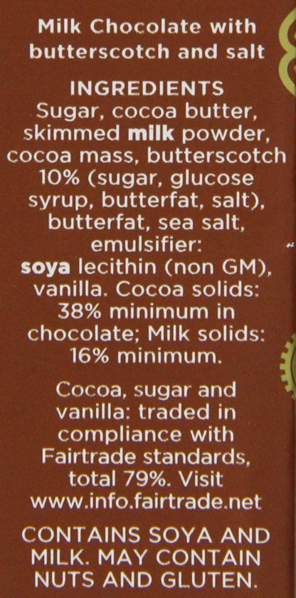 Divine Chocolate Milk With Toffee and Sea Salt Pack of 12