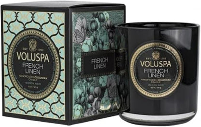 Voluspa French Linen Classic Candle 9.5 oz