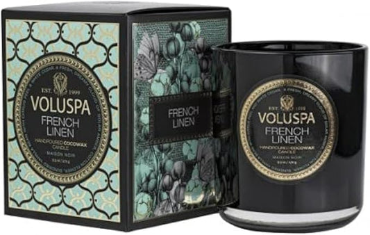 Voluspa French Linen Classic Candle 9.5 oz