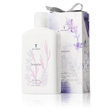 Thymes - Lavender Body Lotion - Relaxing Lavender Scent with Moisturizing Shea Butter and Vitamin E - 9.25 oz