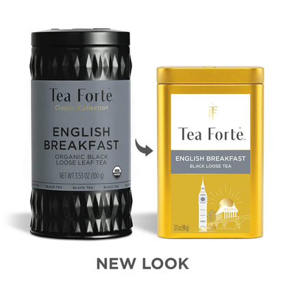 Tea Forte English Breakfast Loose Leaf Tea Canister