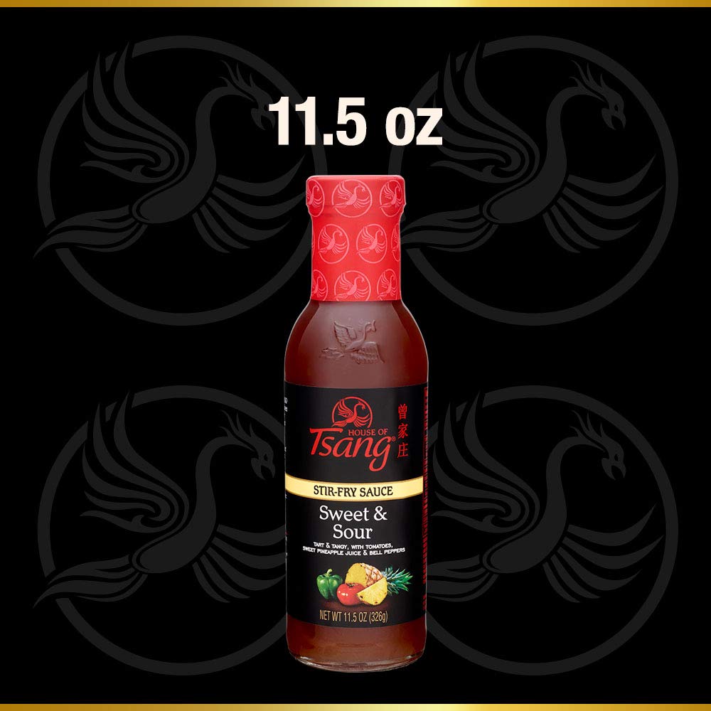 House of Tsang Sweet and Sour Stirfry Sauce 11.5 oz Bottle (Case pack of 6)
