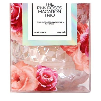 Voluspa Roses Macaron Trio 1.8 oz each