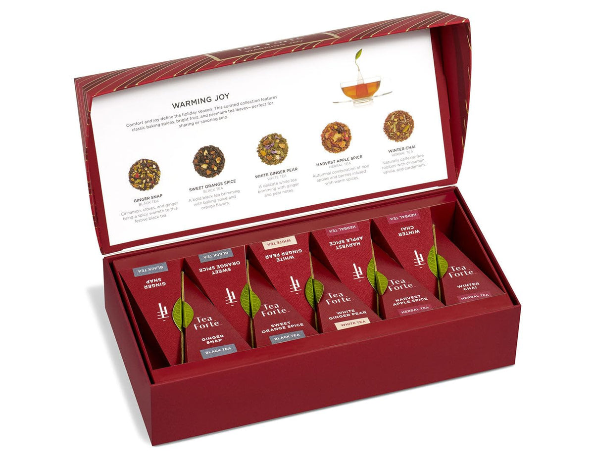 Tea Forte Tea Sampler Gift Set, 10 Pyramid Infuser Bags