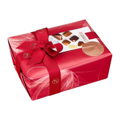 Neuhaus Belgian Chocolate 2024 Valentine Ballotin 1/4 lb Assorted Chocolates – 10 Pieces Assorted Milk, White & Dark Chocolate Pralines – Romantic Gift – Gourmet Chocolate Gift