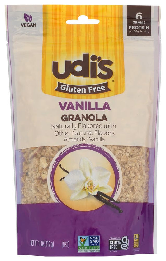Udis Gluten Free Vanilla Granola 12 oz(Case Pack of 6)