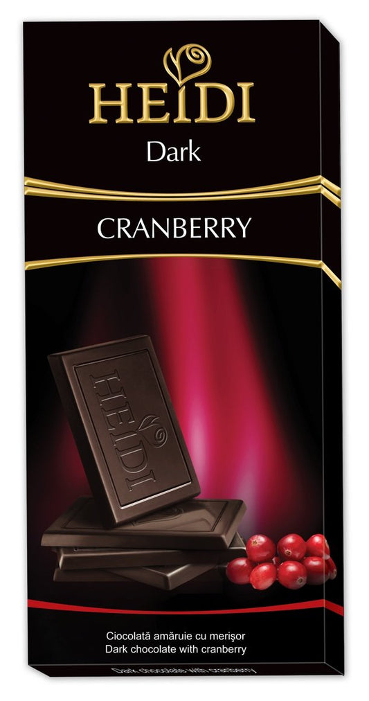 Heidi Cranberry Dark Chocolate Bar 12 Pack