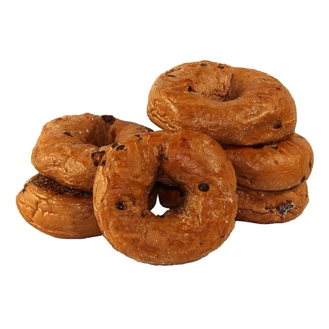Just Bagels Chocolate Chip Bagel, 4 Ounce - 48 per case.