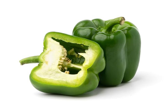 Fresh Organic Green Bell Peppers by RawJoy Farms