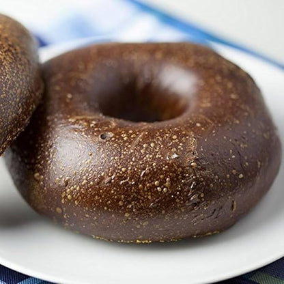 RawJoy Delicious Fresh Baked New York Classic Pumpernickel Bagel