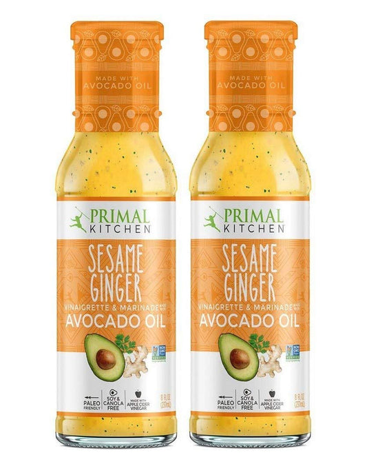 Primal Kitchen Sesame Ginger Vinaigrette Made with Avocado Oil - pack of 2