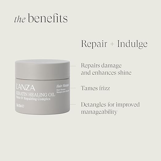 LANZA Keratin Healing Oil INTENSIVE HAIR MASK Masque 7.1oz / 210 ml