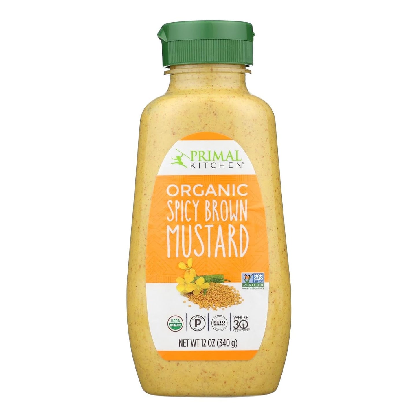 Primal Kitchen Mustard Spicy Brown, 12 Oz (Pack Of 6)
