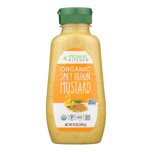 Primal Kitchen Mustard Spicy Brown, 12 Oz (Pack Of 6)