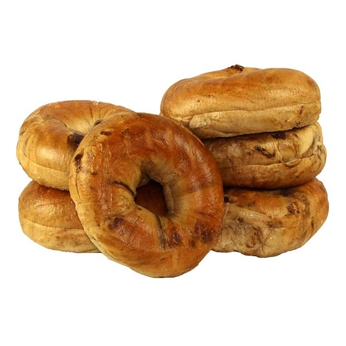 Just Bagels Sliced Cinnamon Raisin Bagel, 4 Ounce - 48 per case.