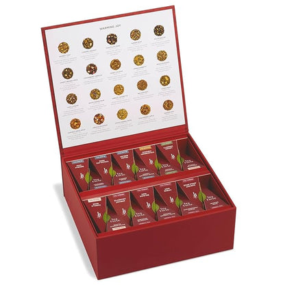 Tea Forte 2025 Limited Edition Warming Joy Tea Chest 40 Pyramid Infusers