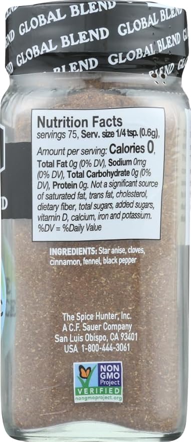 Spice Hunter, Chinese 5 Spice, 1.6 oz