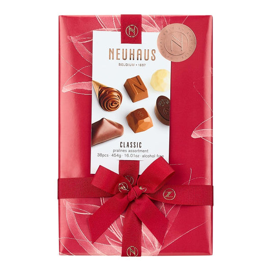 Neuhaus Belgian Chocolate 2024 Valentine Ballotin 1/4 lb Assorted Chocolates – 10 Pieces Assorted Milk, White & Dark Chocolate Pralines – Romantic Gift – Gourmet Chocolate Gift