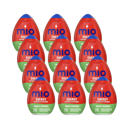 Mio Energy Green Thunder Liquid Water Enhancer 1.62 oz Each - 12 Pack