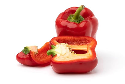 Fresh Organic Red Bell Peppers by RawJoy Farms