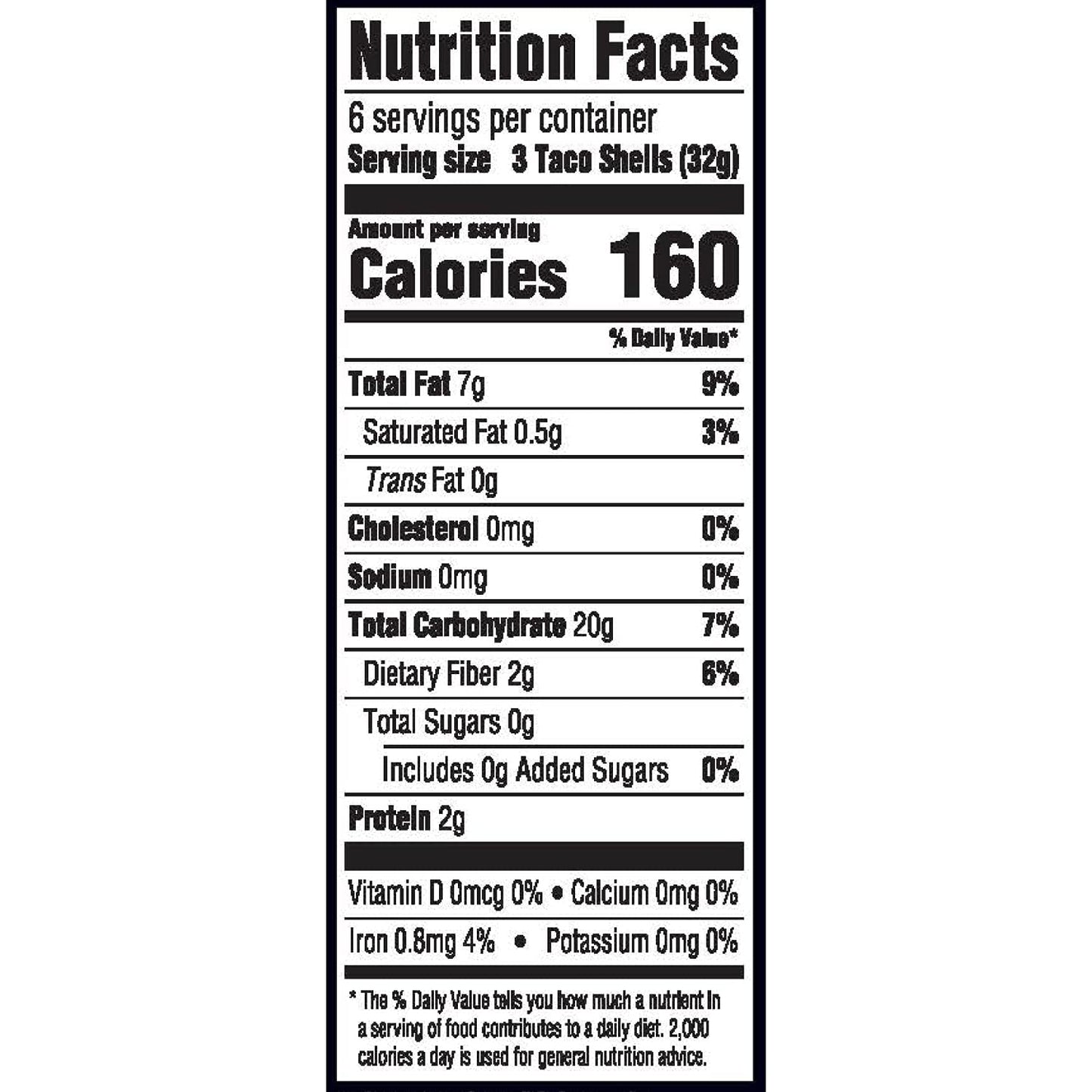 Taco Bell Crunchy Taco Shells 18 count per box 6.75 oz box