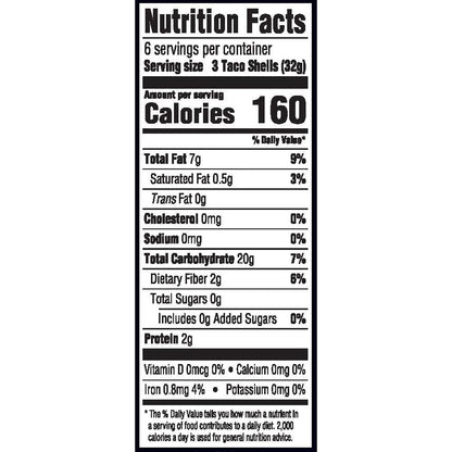 Taco Bell Crunchy Taco Shells 18 count per box 6.75 oz box