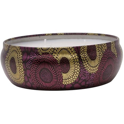 Voluspa Santiago Huckleberry Candle | 3 Wick Tin | 12 Oz. | 40 Hour Burn Time | Coconut Wax for Clean Burning