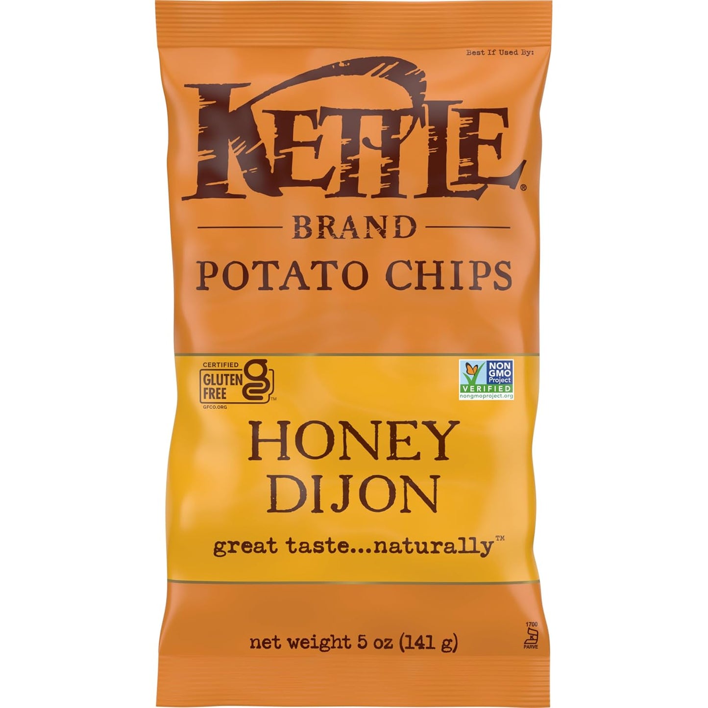 Kettle Brand Honey Dijon Potato Chips Non-GMO 5 oz - 15 Pack