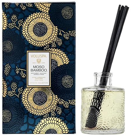 Voluspa Moso Bamboo Home Ambience Diffuser, 3.4 Ounce