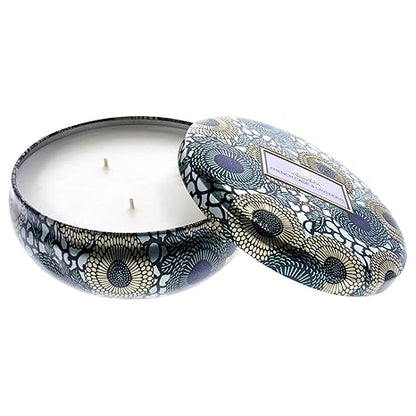 VOLUSPA FRENCH CADE & LAVENDER 3 Wick Candle In Tin Coconut Wax 12oz 340g New