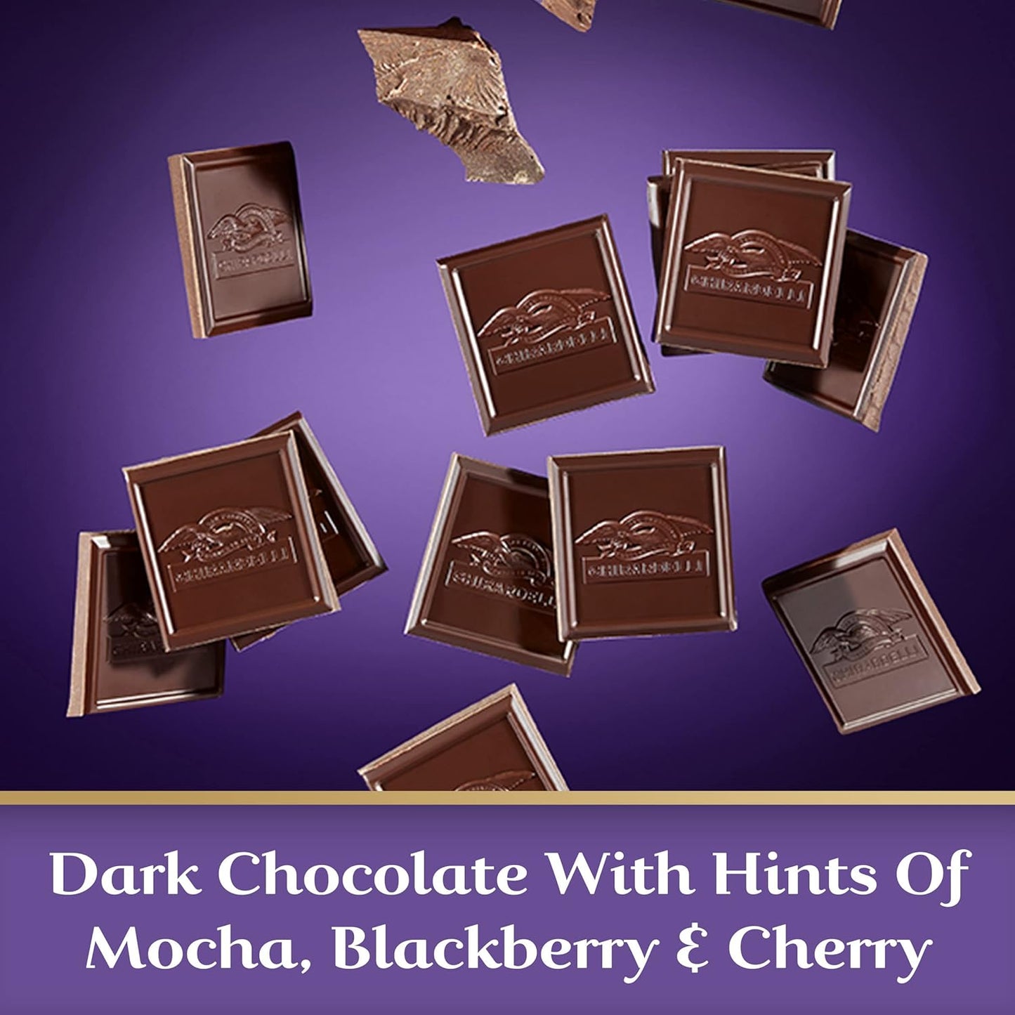 Ghirardelli Intense Twilight Dark Chocolate Squares 3.5 oz pack of 12