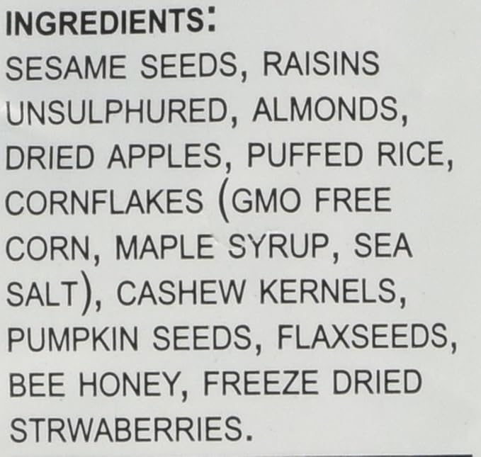 Seitenbacher Gluten Free Muesli Strawberry Natural Cereal 13.2 Ounce