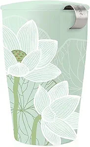 Tea Forte KATI Lotus Stainless Steel Loose Leaf Steeping Cup w/Infuser Insulated