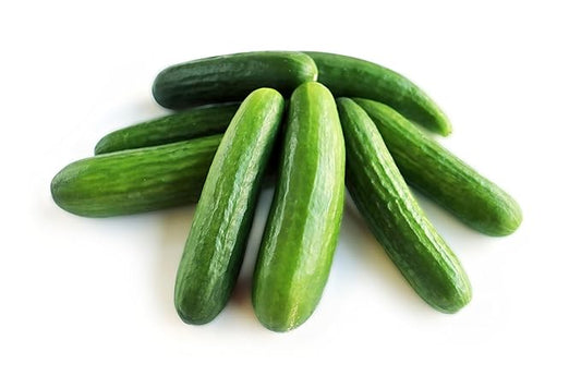 Fresh Green Mini Cucumbers by RawJoy Farms